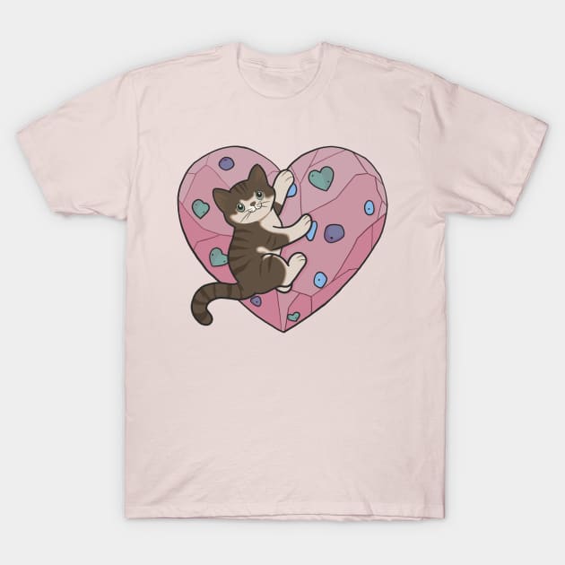 Bouldering furry friend T-Shirt by Johka